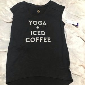 Gaiam yoga sleeveless muscle tee size SMALL